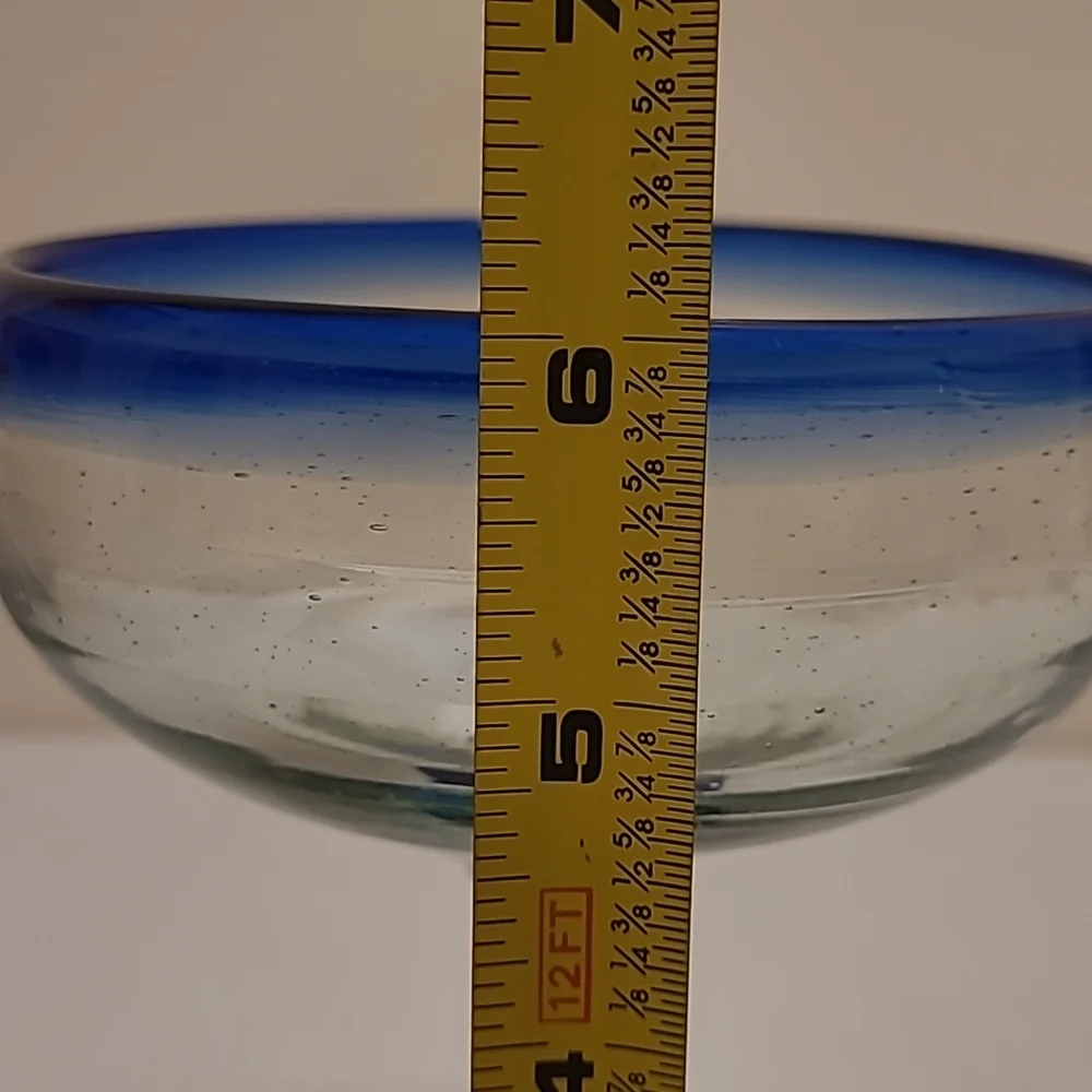 Pair of Beautiful Handblown Margarita Glasses